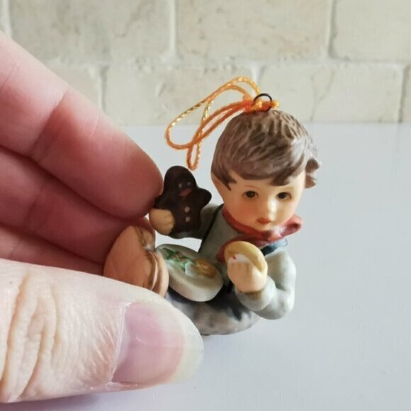 Christmas Treats Berta Hummel Christmas Ornament Goebel Cute Kid Gingerbread - Picture 3 of 6